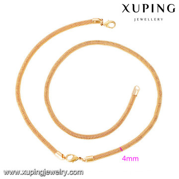 63919 Xuping new design gold plated bracelet and necklace sets